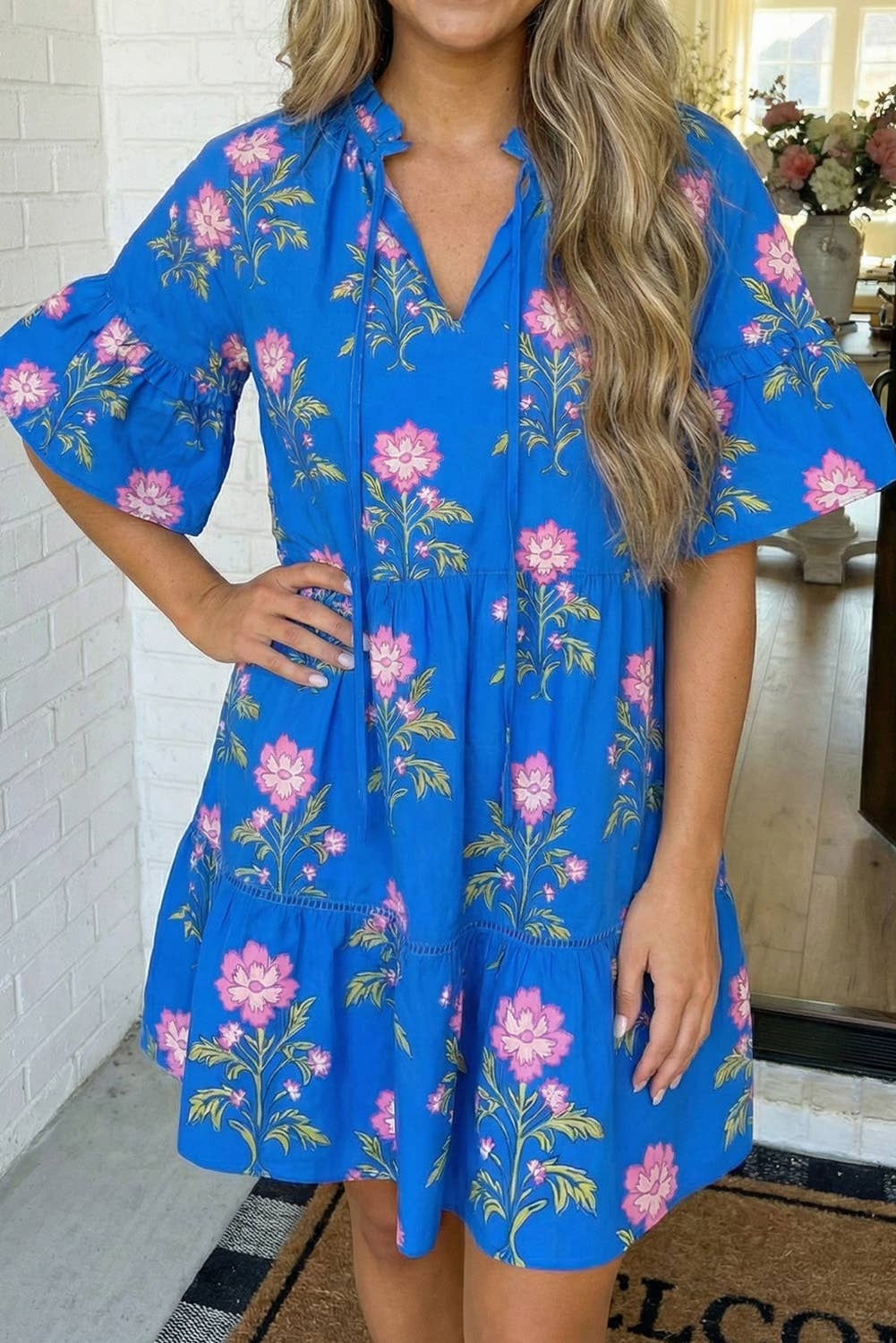 Blooming in Blue Dress