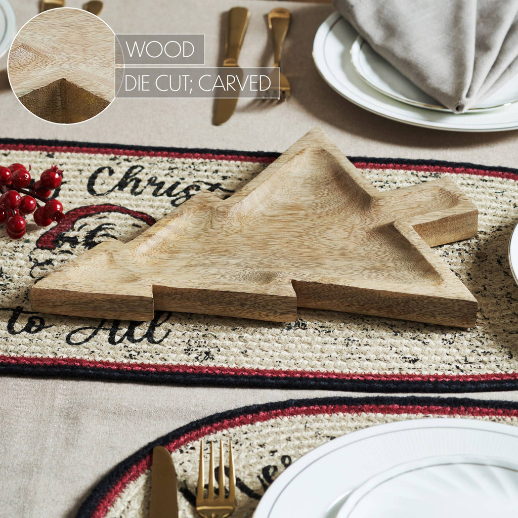 Wooden Christmas Decorative Tray