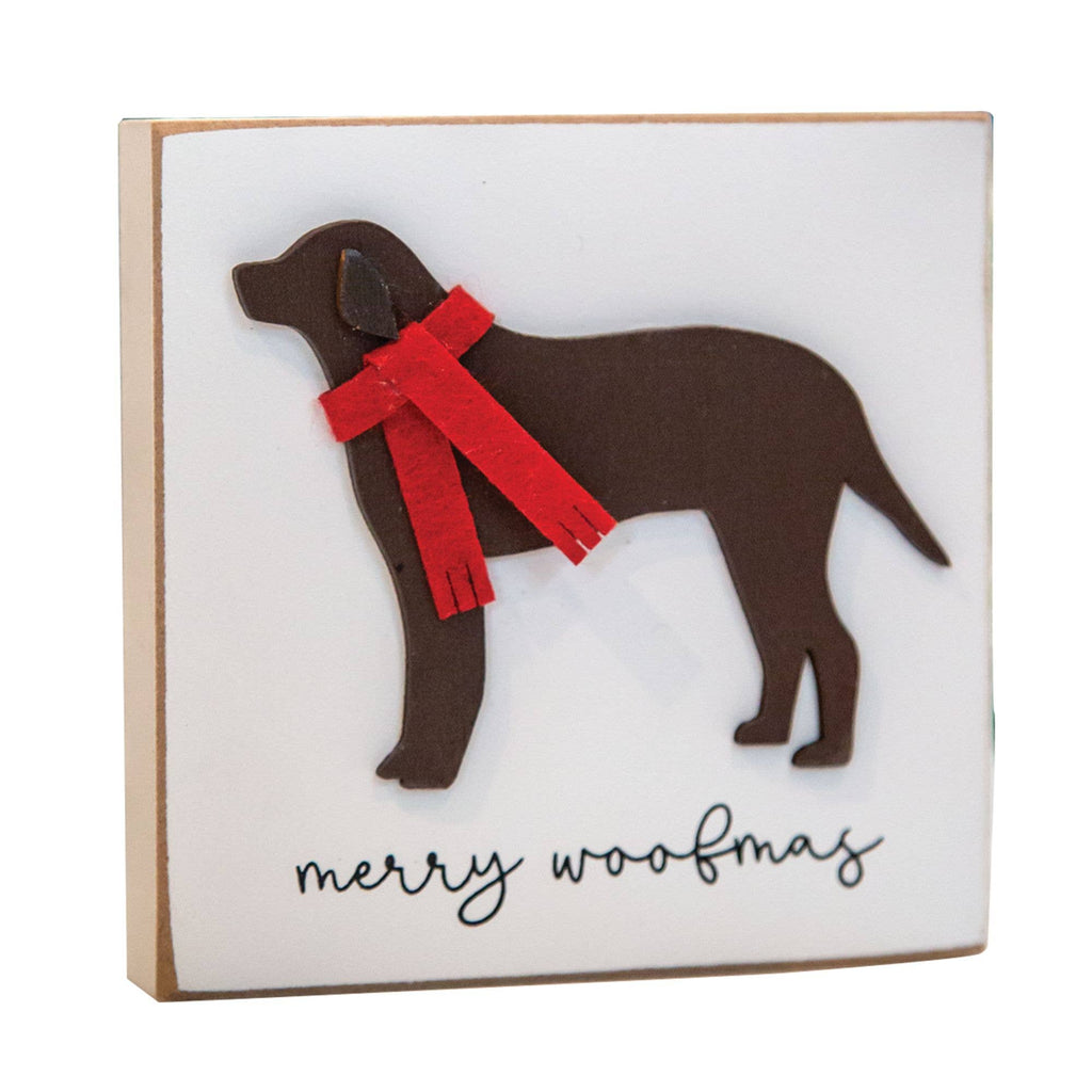 Merry Woofmas Dog Block