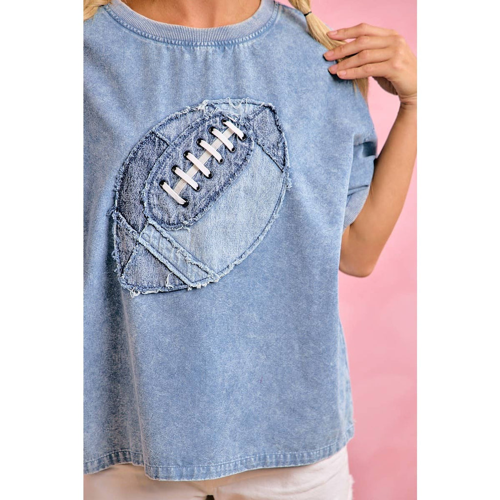 First Down Denim Tee