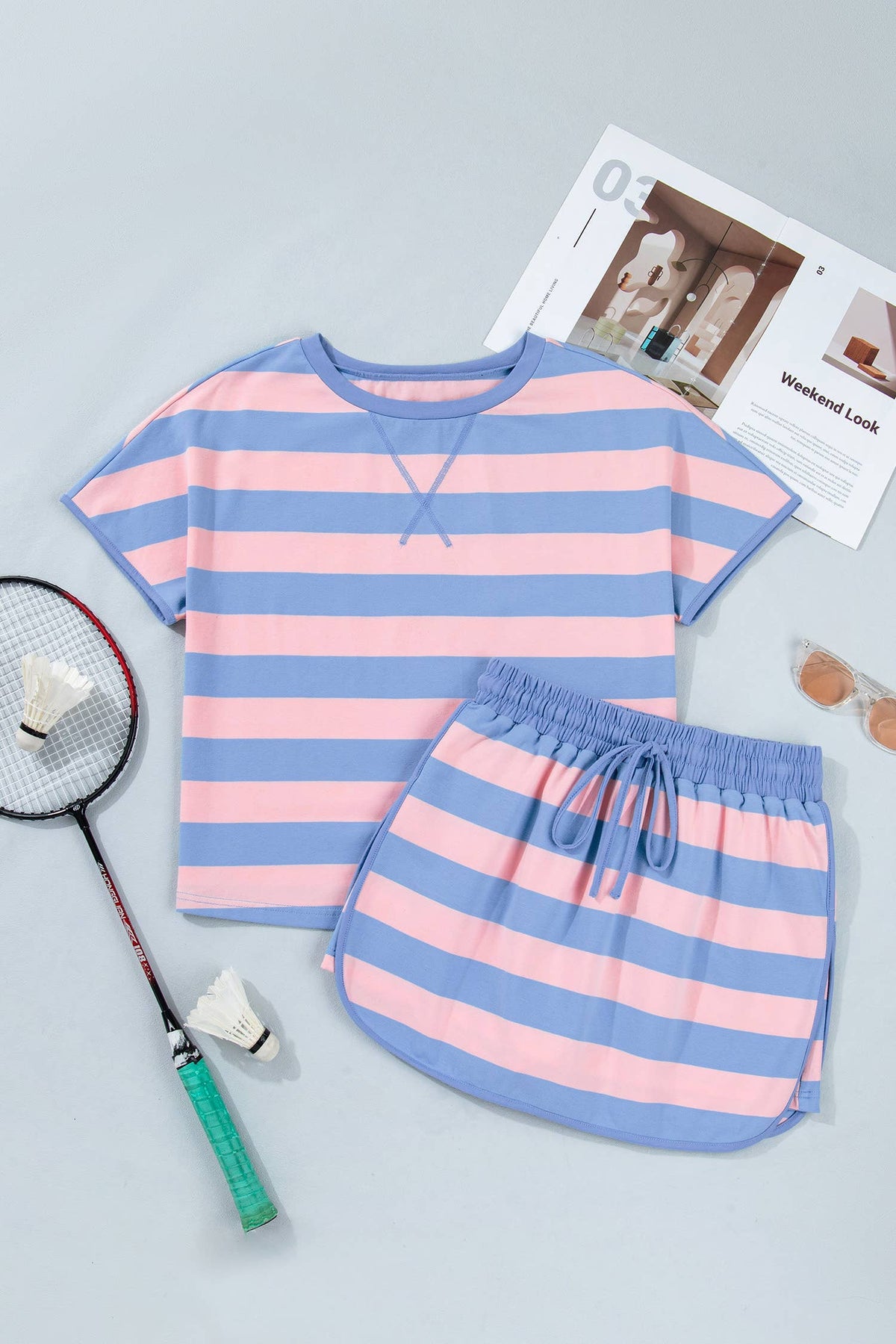 Cotton Candy Cutie Striped Set