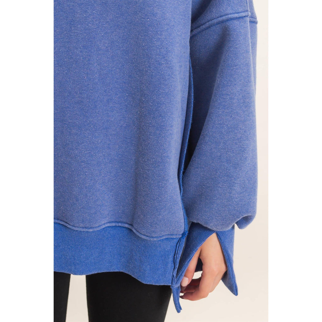 Faded Favorite Snap Collar Pullover