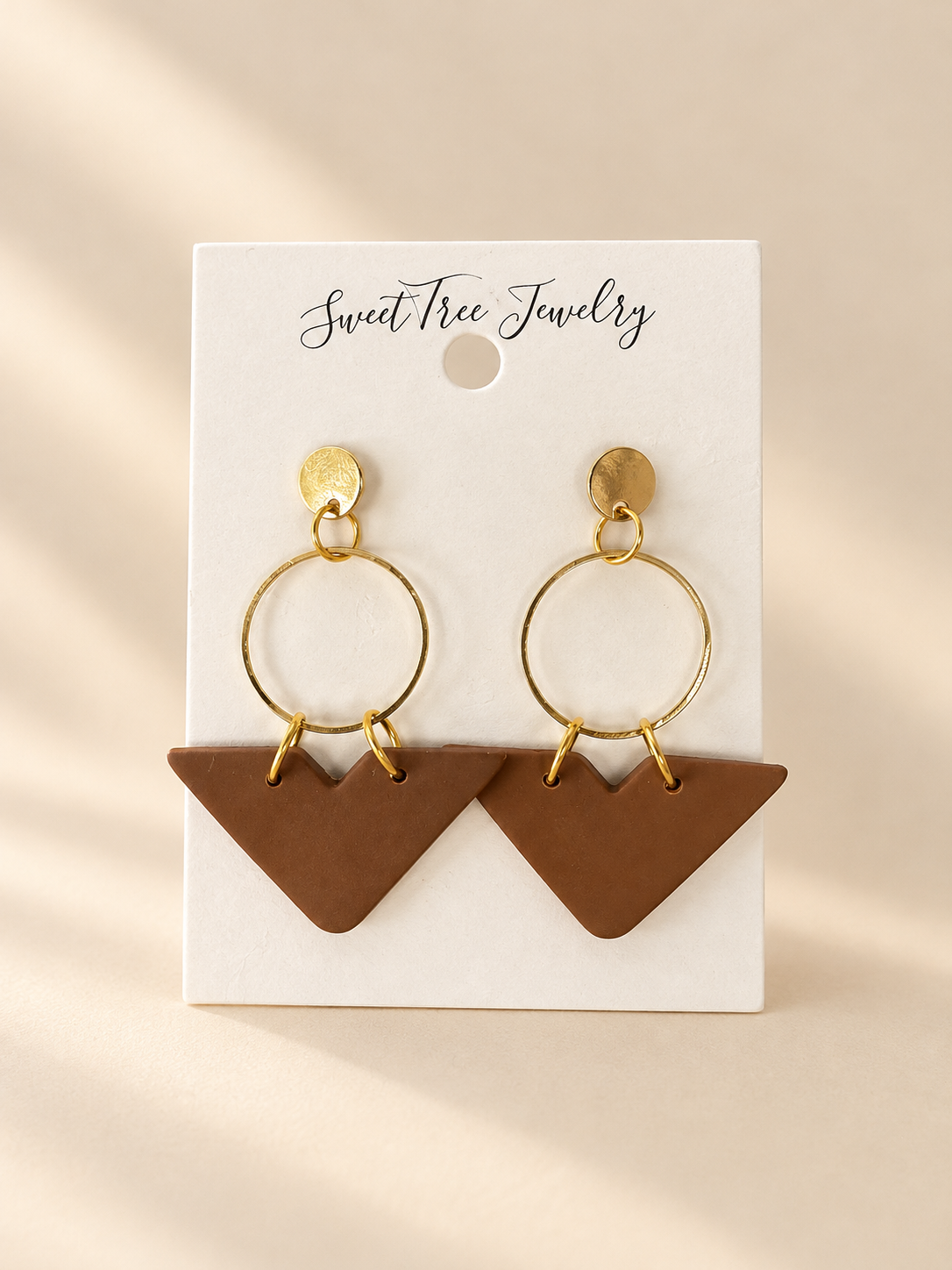 Dangle Triangle Earrings