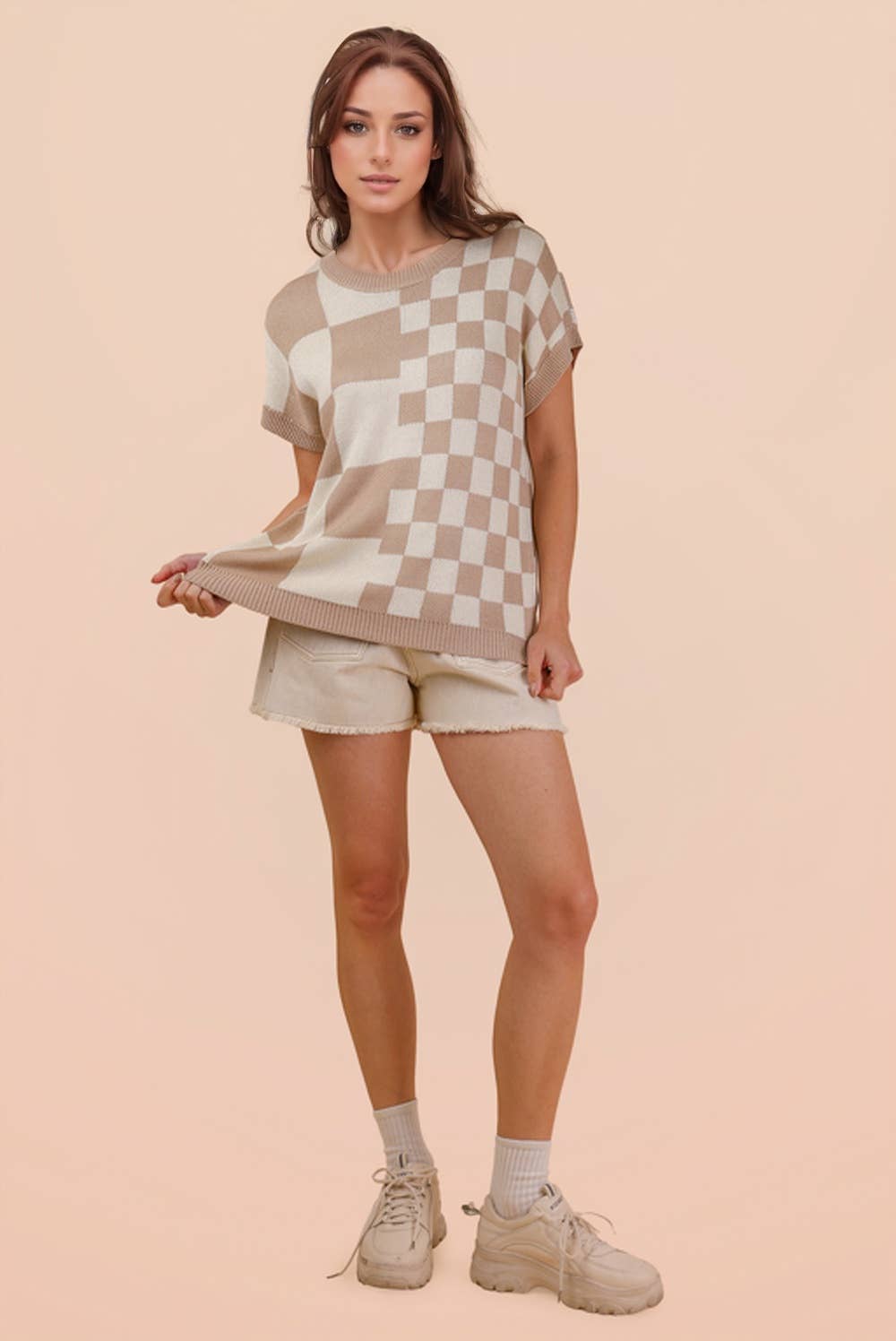 Check Mate Knit Top