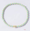 BOHO COLORFUL BALL BEADED BRACELET