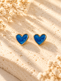 Blue Heart Stud