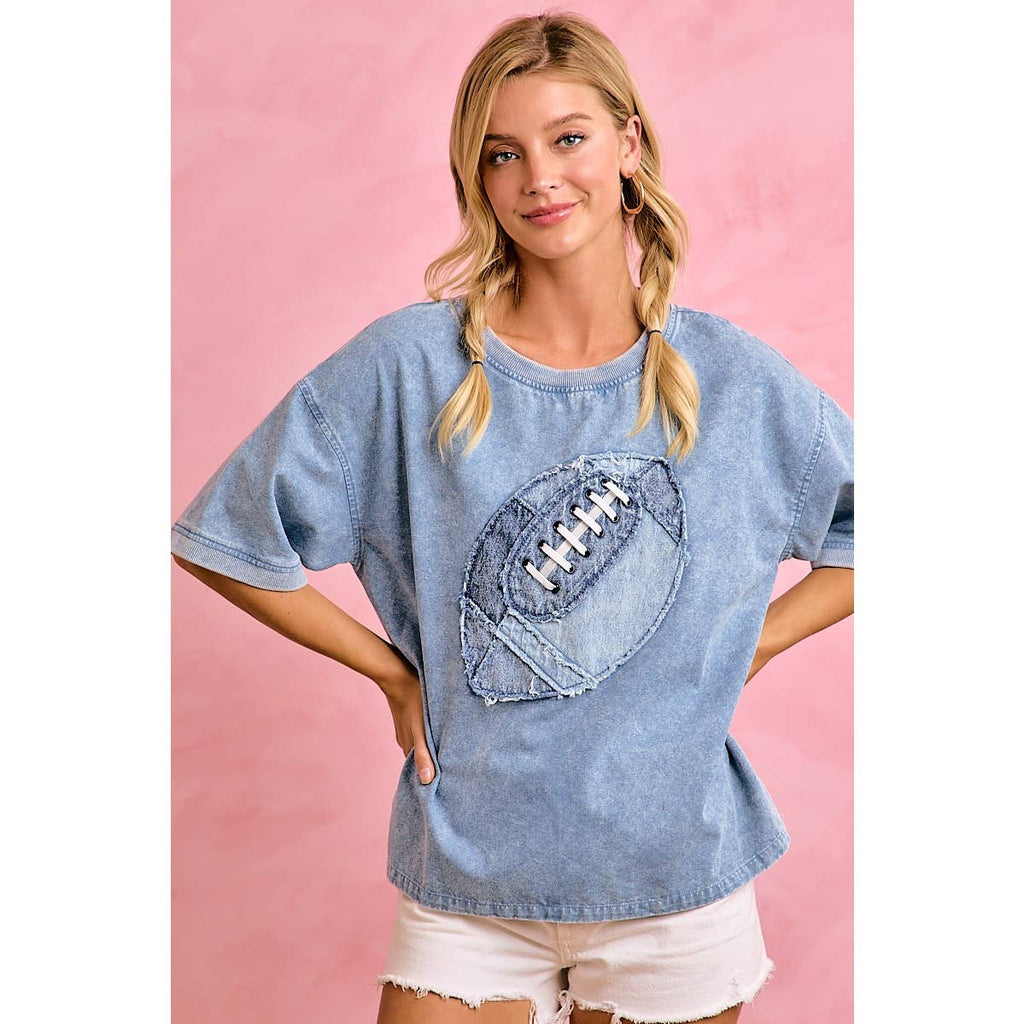 First Down Denim Tee