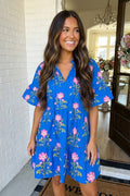 Blooming in Blue Dress
