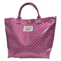 LULU MAC TOTE BAG PINK/WHITE DOT