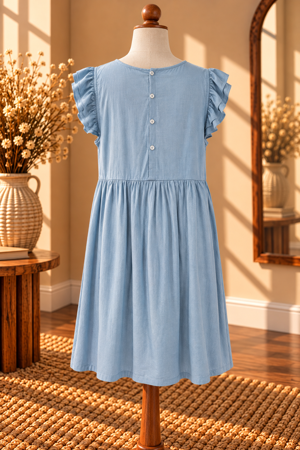 Daydream Blue Midi (button back)