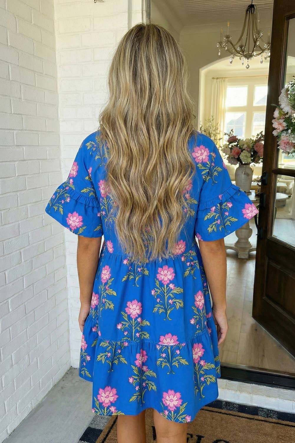 Blooming in Blue Dress