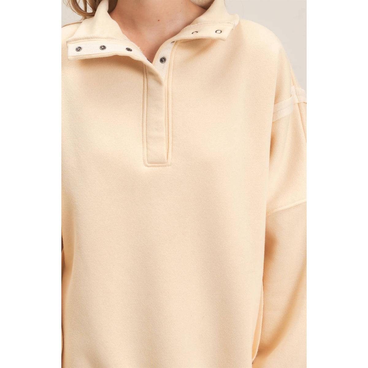 Faded Favorite Snap Collar Pullover