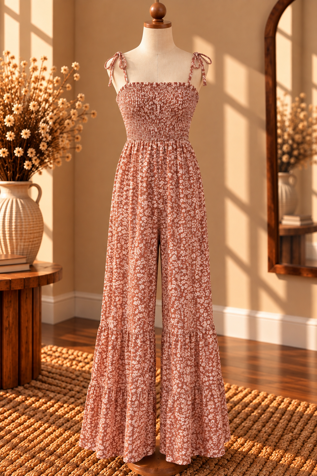 Cinnamon Floral Jumpsuit