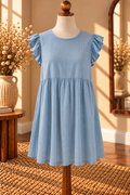 Daydream Blue Midi (button back)