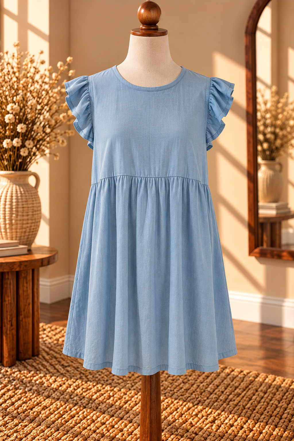 Daydream Blue Midi (button back)