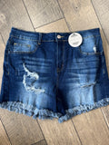 Plus denim shorts