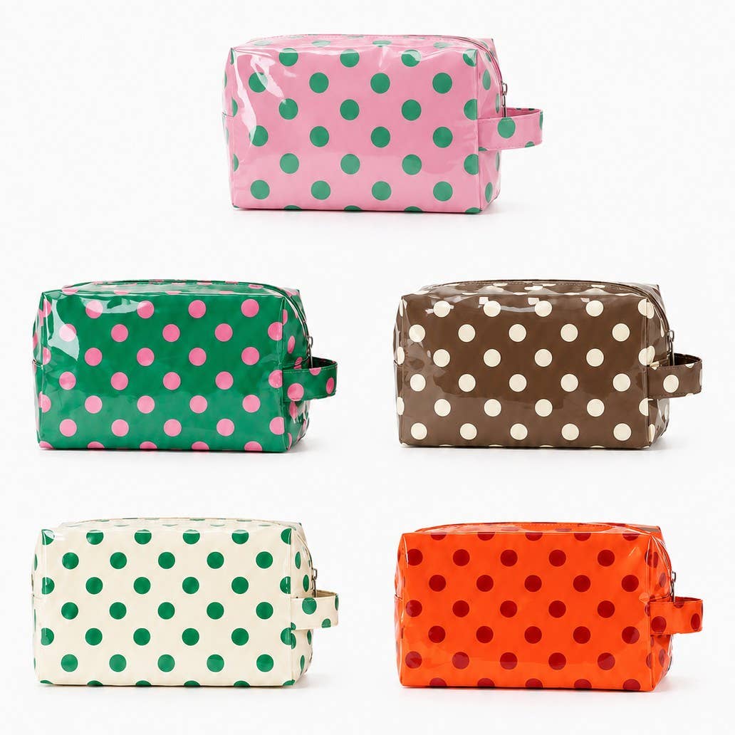 POLKA DOT WATERPROOF POUCH