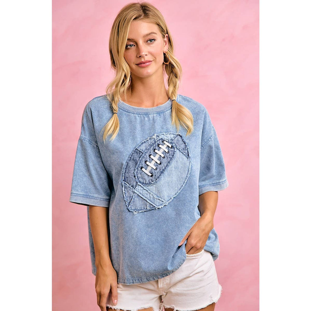 First Down Denim Tee