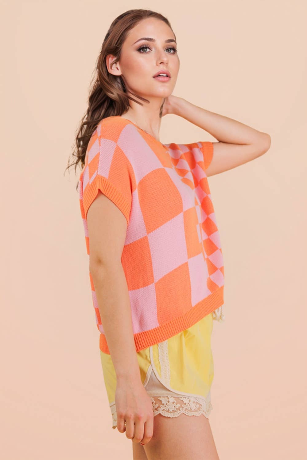 Check Mate Knit Top