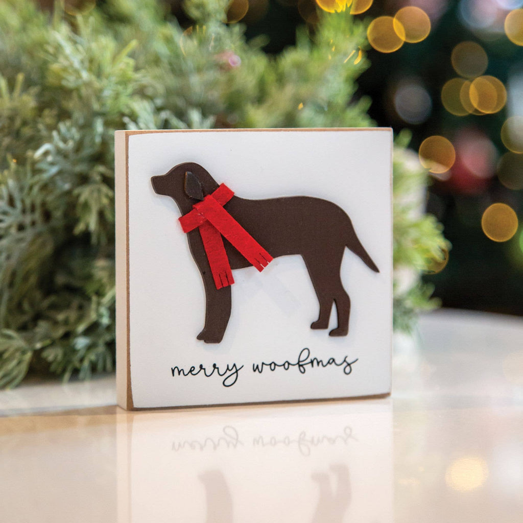 Merry Woofmas Dog Block