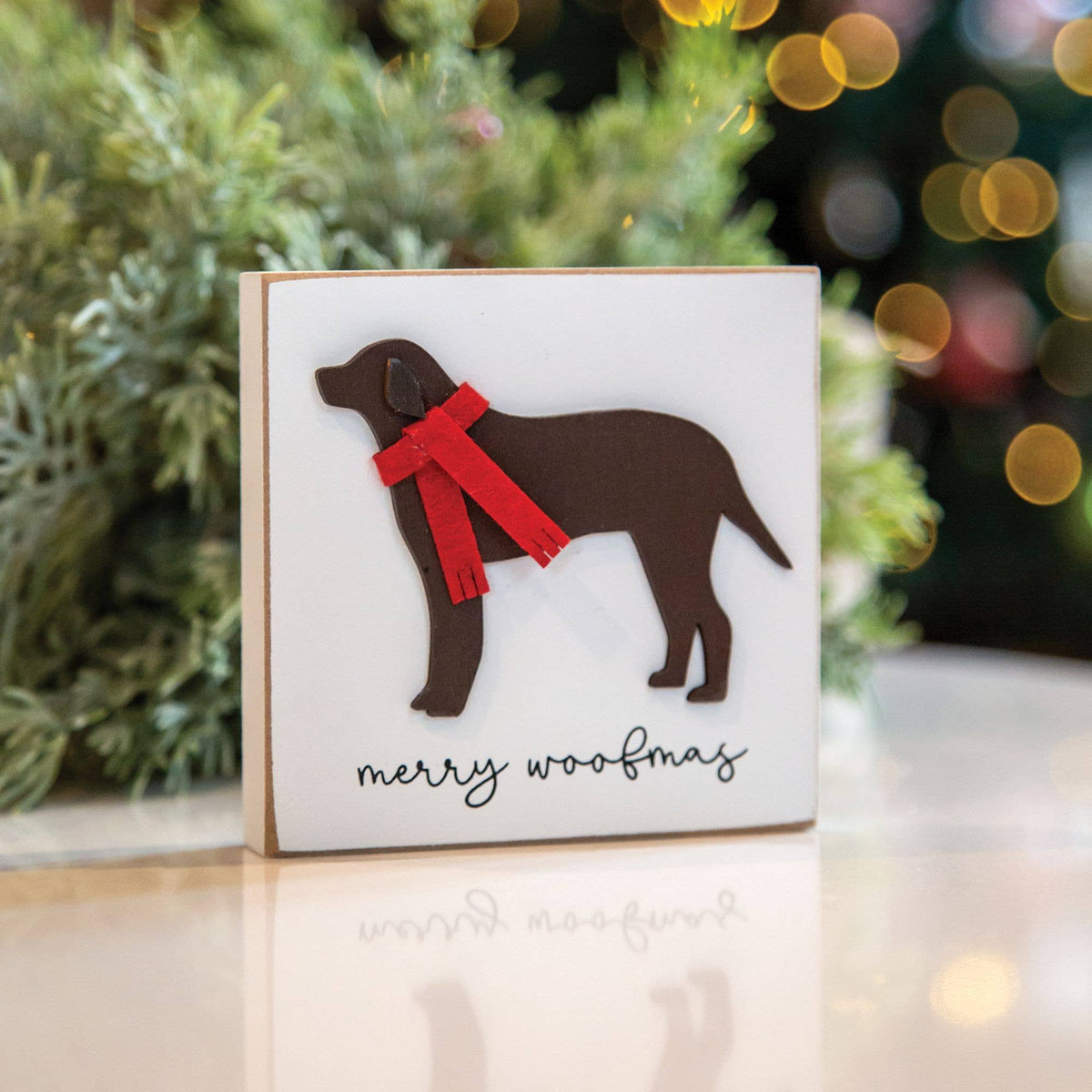 Merry Woofmas Dog Block