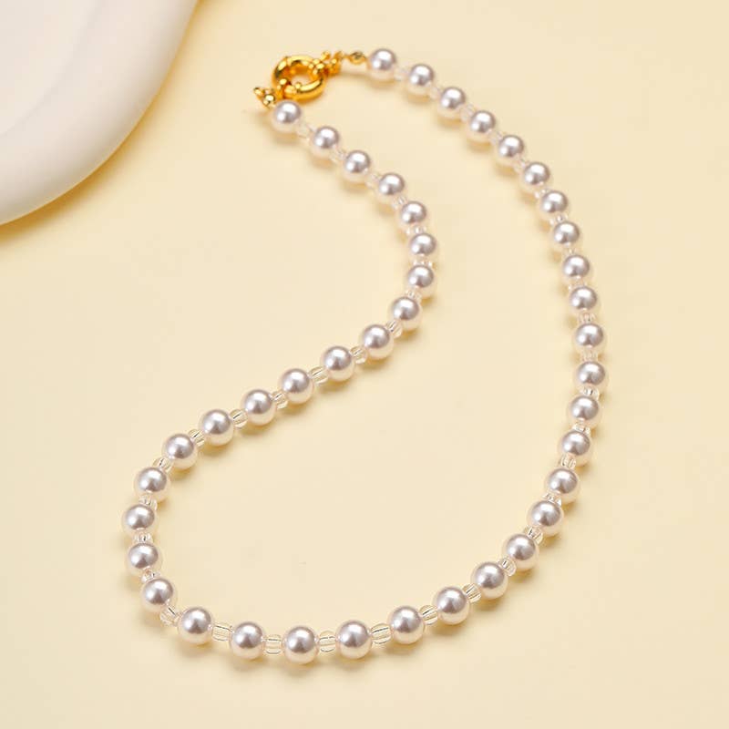 Natural Stone Glass Mixed Necklace