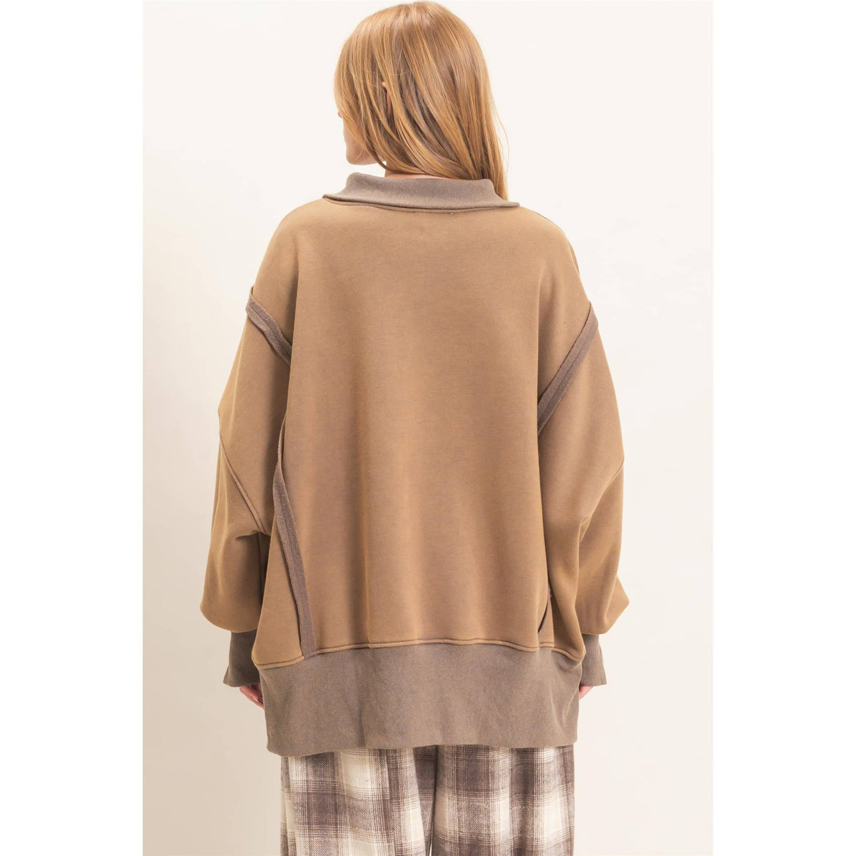 Faded Favorite Snap Collar Pullover
