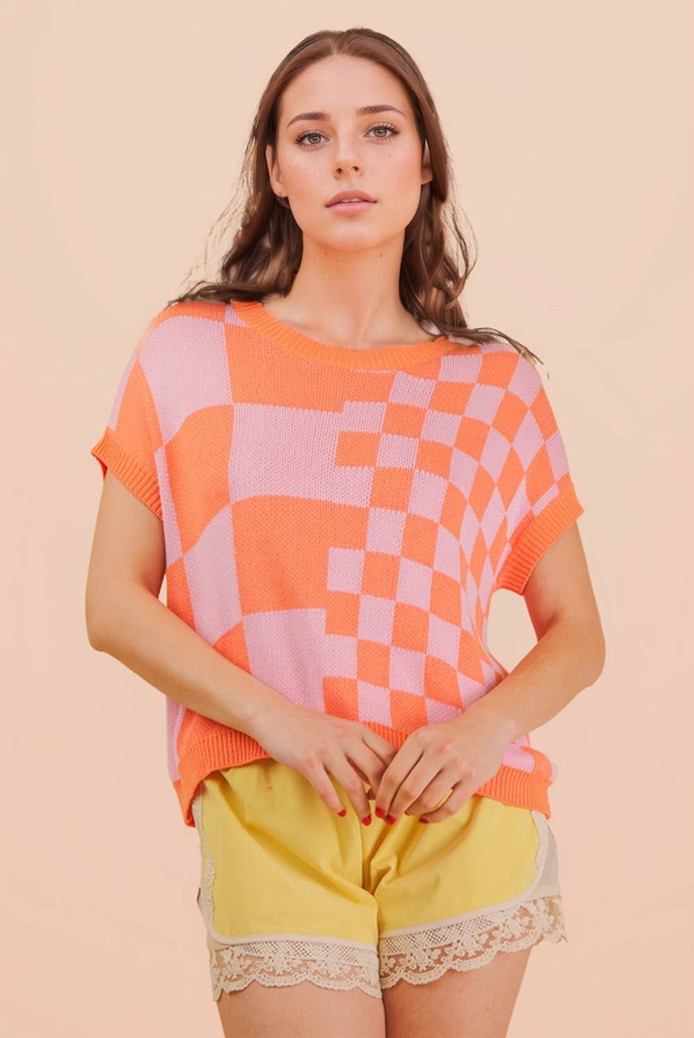 Check Mate Knit Top