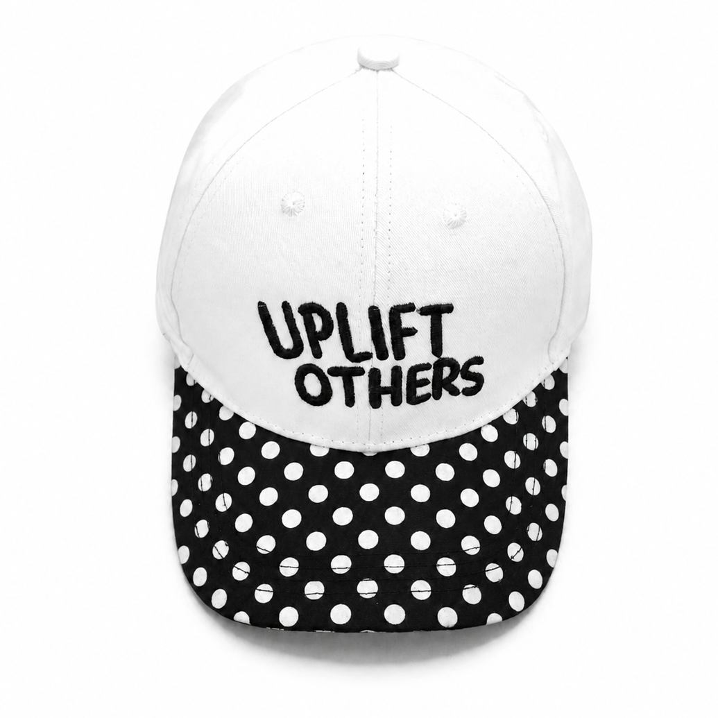 "Up Lift Others"  Polka Dot Hat