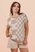 Check Mate Knit Top