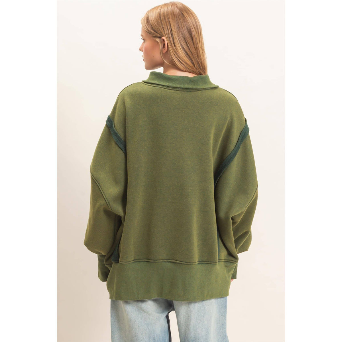 Faded Favorite Snap Collar Pullover