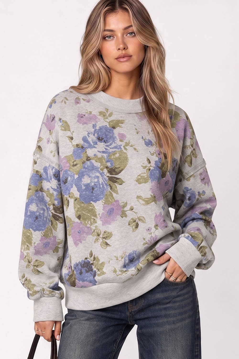 The Lavender Haze Floral Sweatshirt